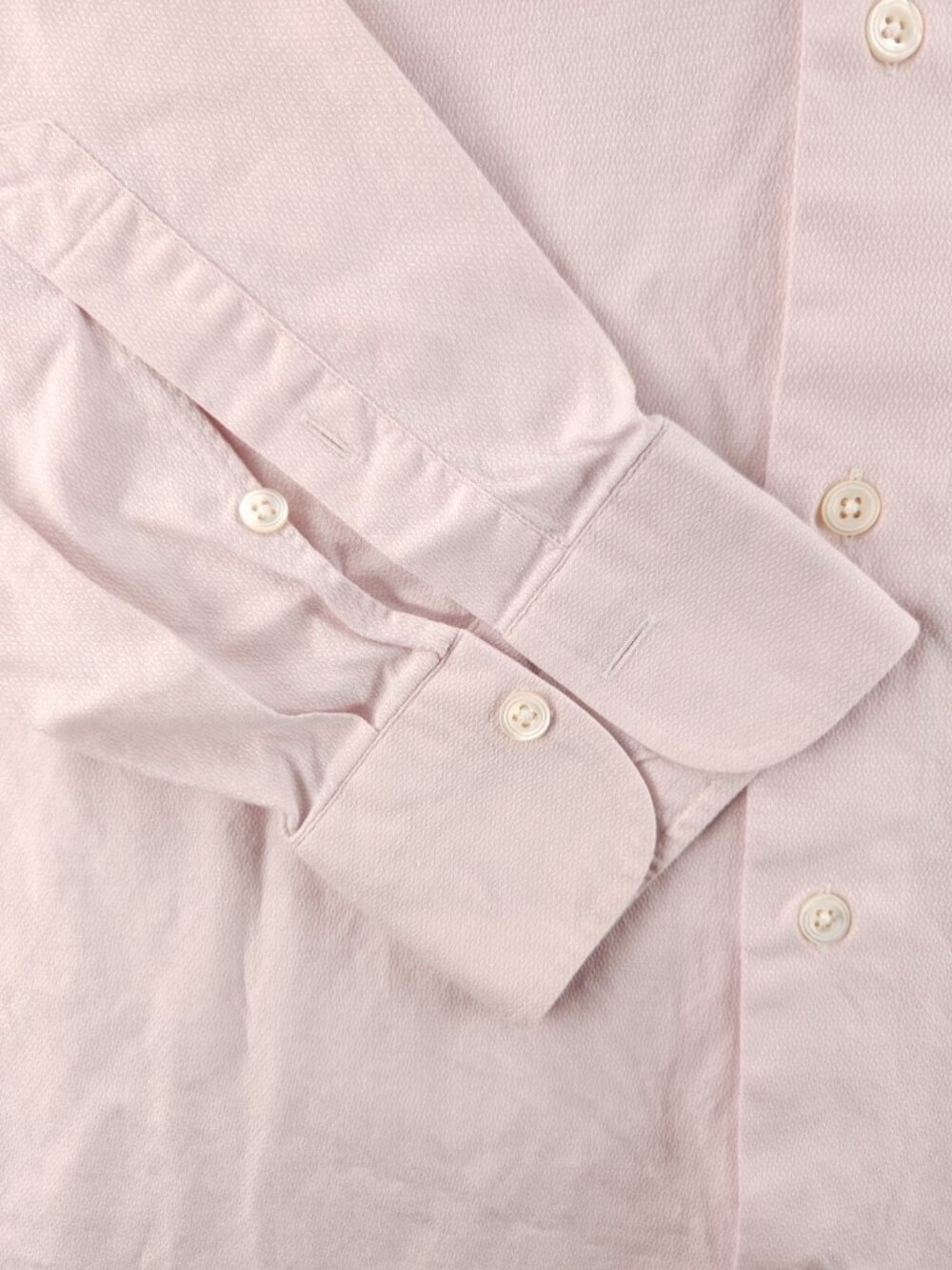 Ermenegildo Zegna Turkey Geometric 17.75 Cotton Pink Luxury Shirt Button Up Men - Picture 4 of 16